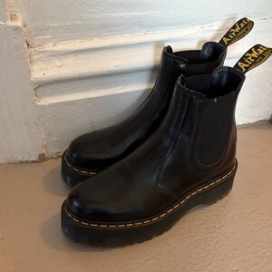 Dr. Martens Black Platform Chelsea Boots